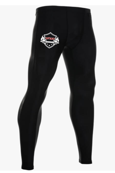 MEN BELIEVE BLACK COMPRESSION PANTS