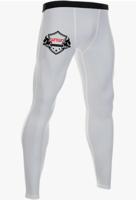 MEN BELIEVE WHITE COMPRESSION PANTS