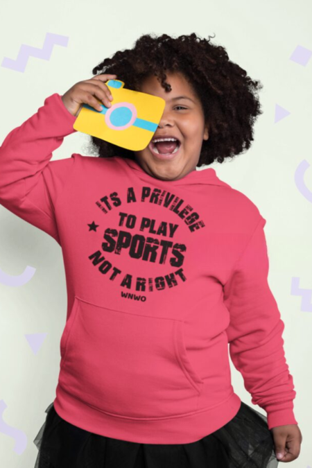YOUTH GIRLS IT'S A PRIVILEGE HOODIE