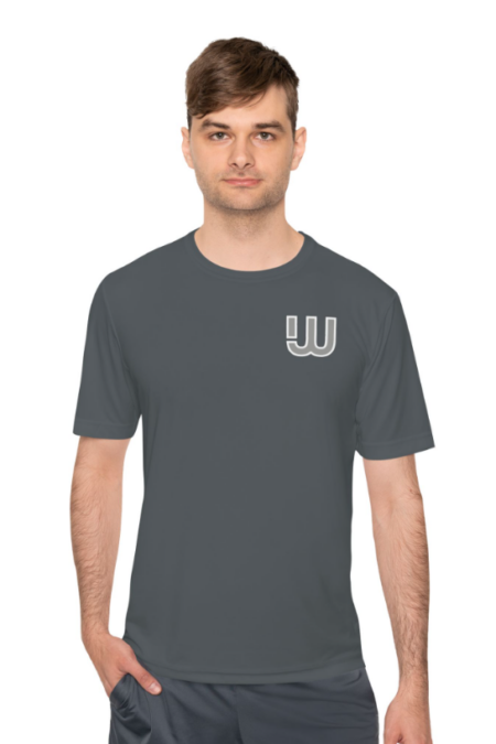 WNWO MENS GREY PERFORMANCE SHORT-SLEEVE